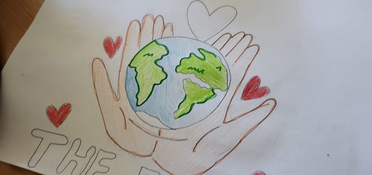 Earth in hands picture